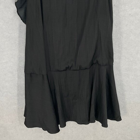 Maeve Anthropologie Black Ruffle Wrap Maxi Skirt MP Midi Party Career‎ - Picture 7 of 11